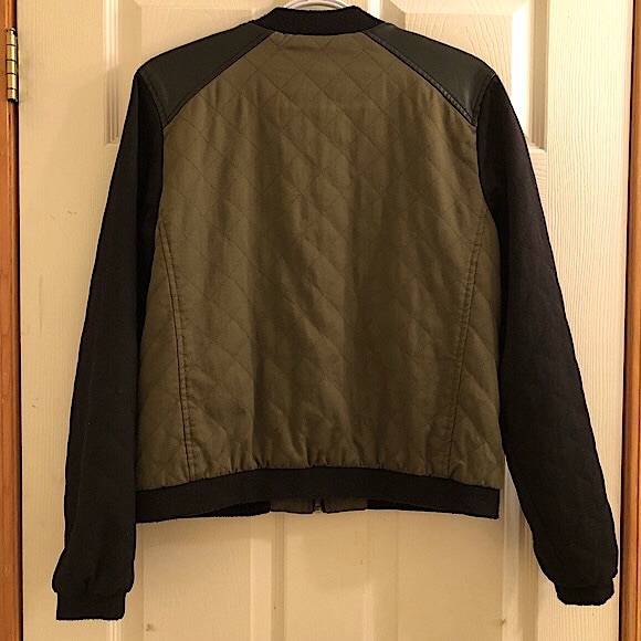 NWOT Celebrity Pink Black & Green Bomber Jacket - Picture 2 of 12